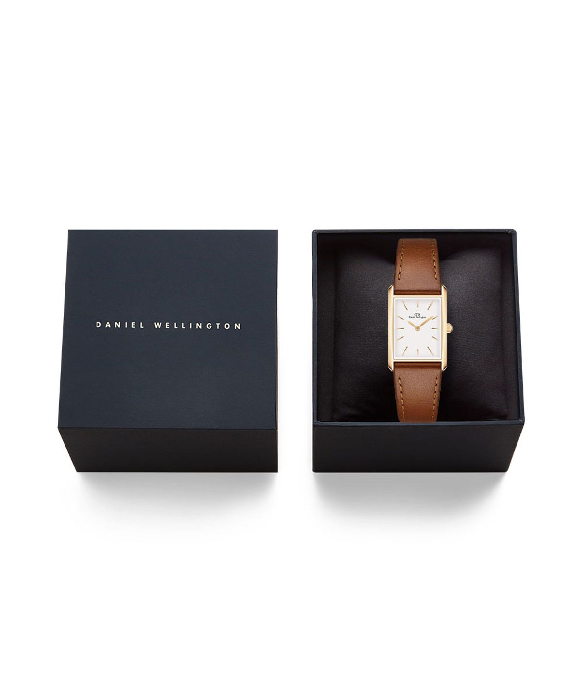 다니엘 웰링턴(DANIEL WELLINGTON) BOUND DURHAM 스퀘어 다이얼 빈티지 브라운 가죽시계