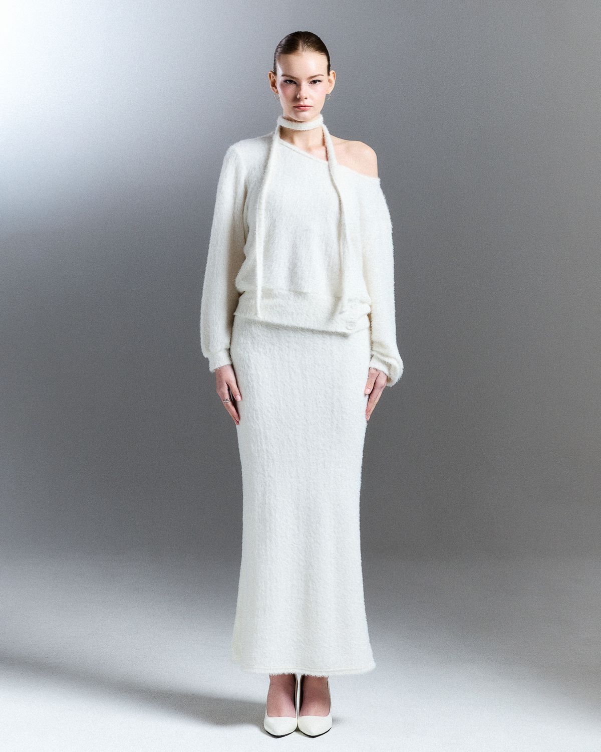 쿨시스(COOLSIS) CS FUR MERMAID LONG SK-059 (WHITE)