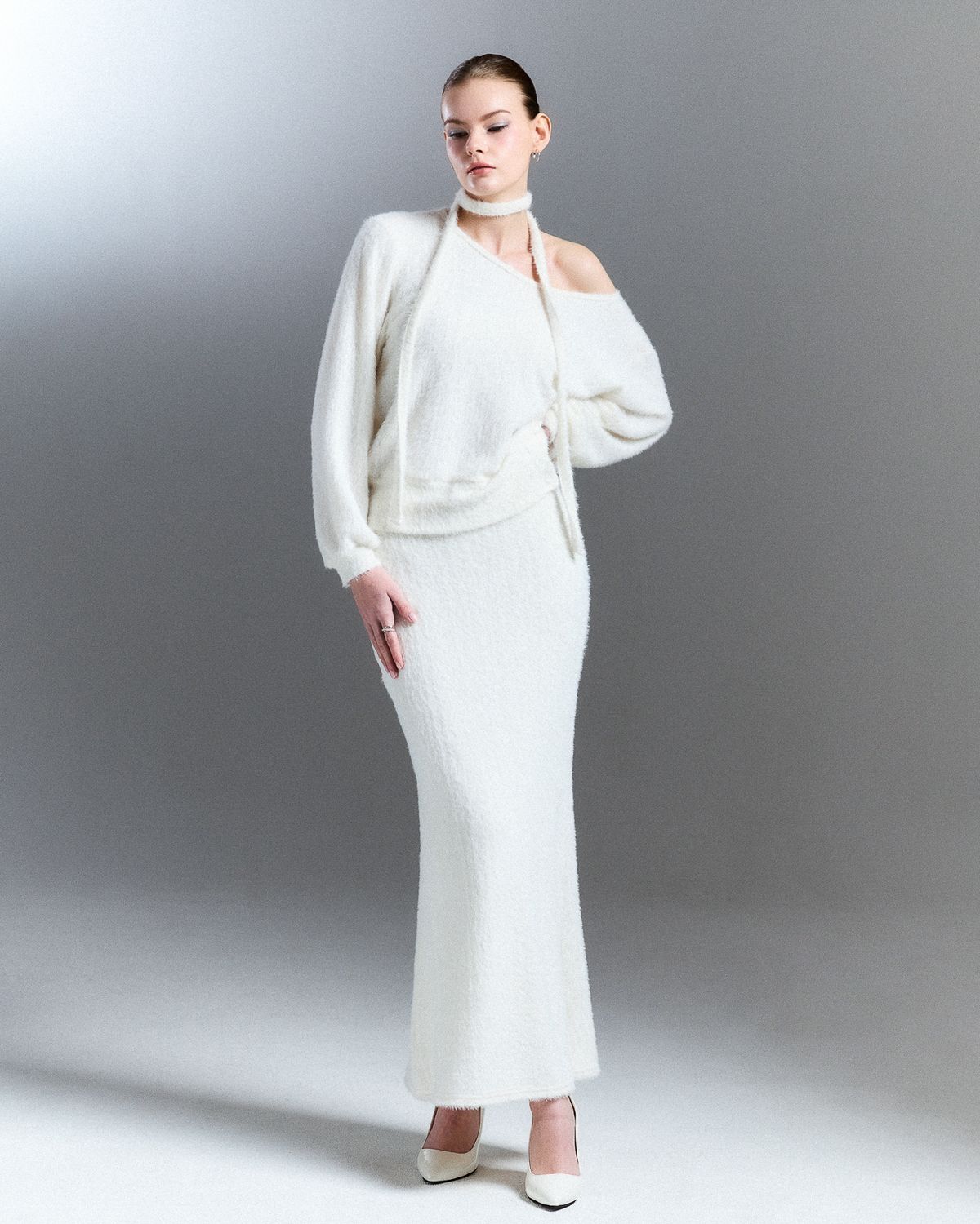 쿨시스(COOLSIS) CS FUR MERMAID LONG SK-059 (WHITE)