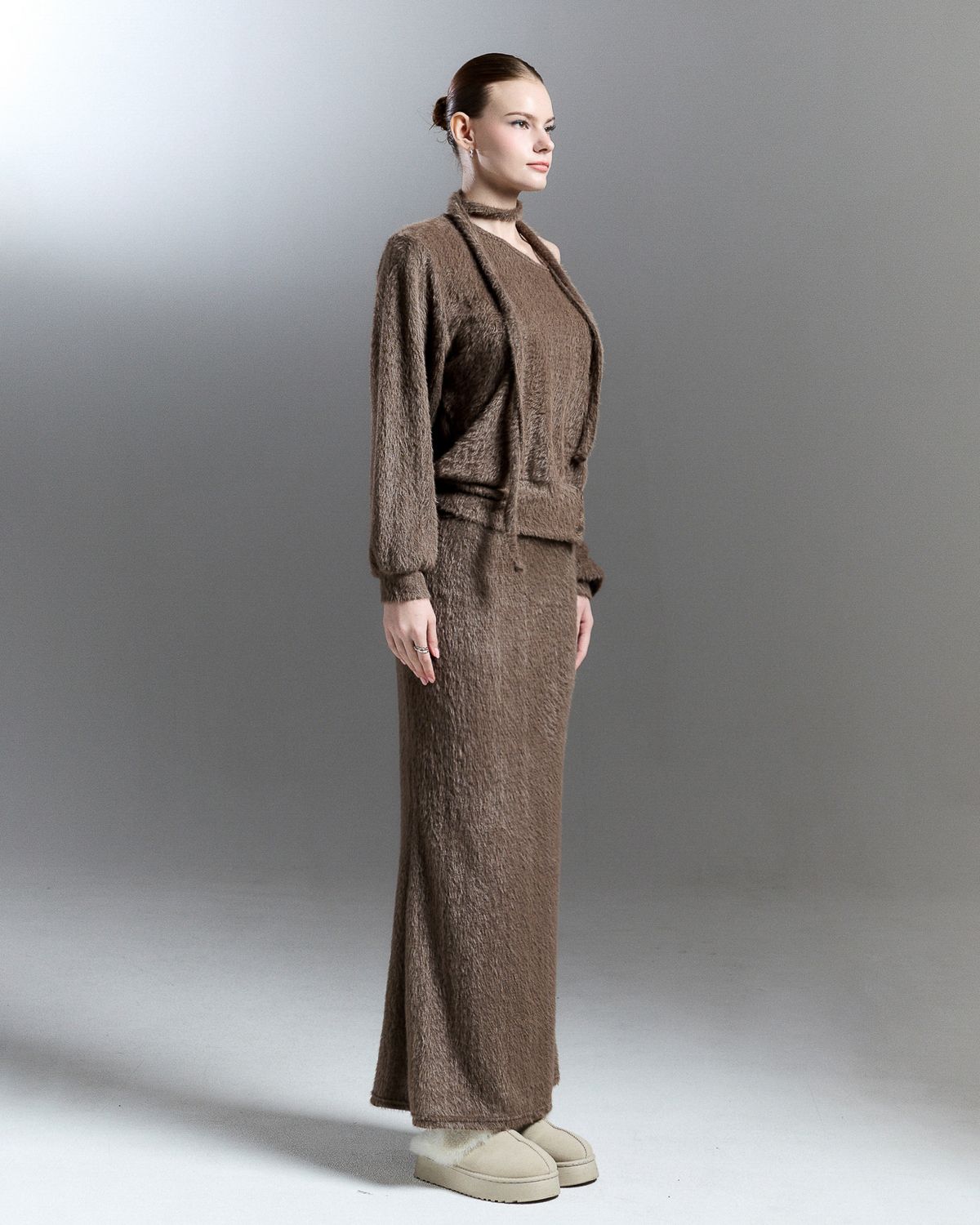 쿨시스(COOLSIS) CS FUR MERMAID LONG SK-059 (BROWN)