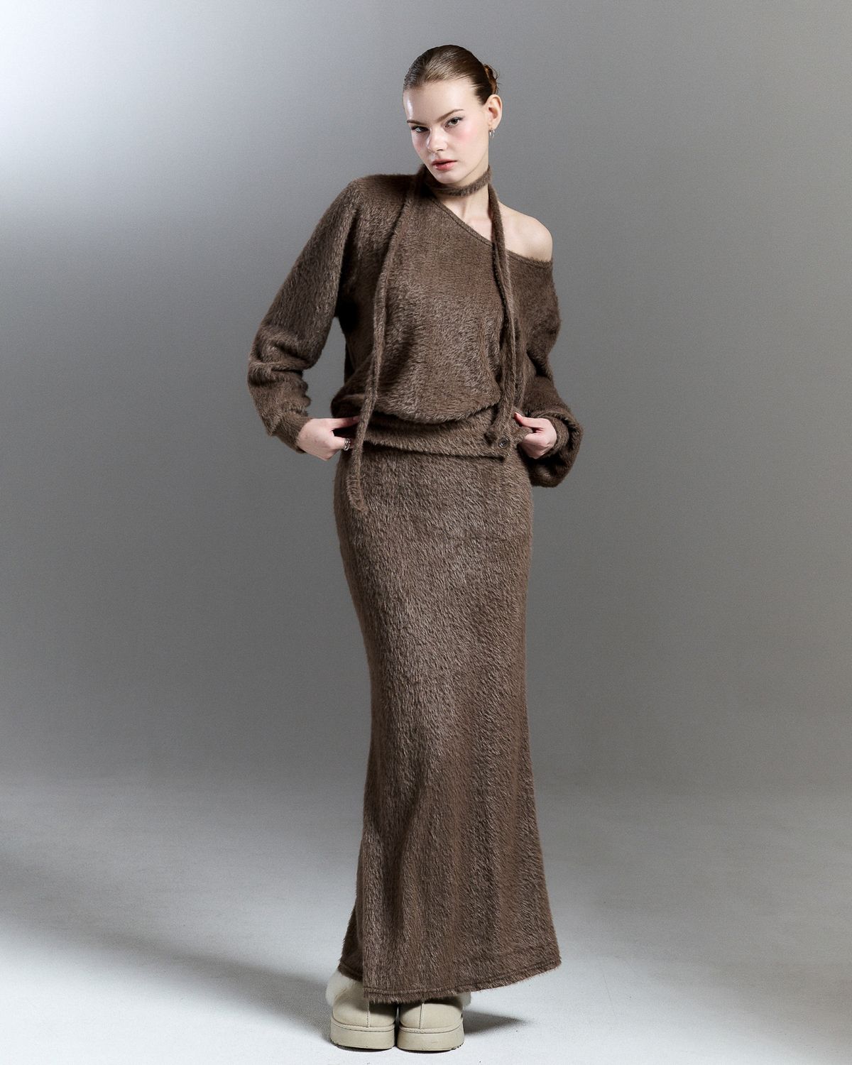 쿨시스(COOLSIS) CS FUR MERMAID LONG SK-059 (BROWN)