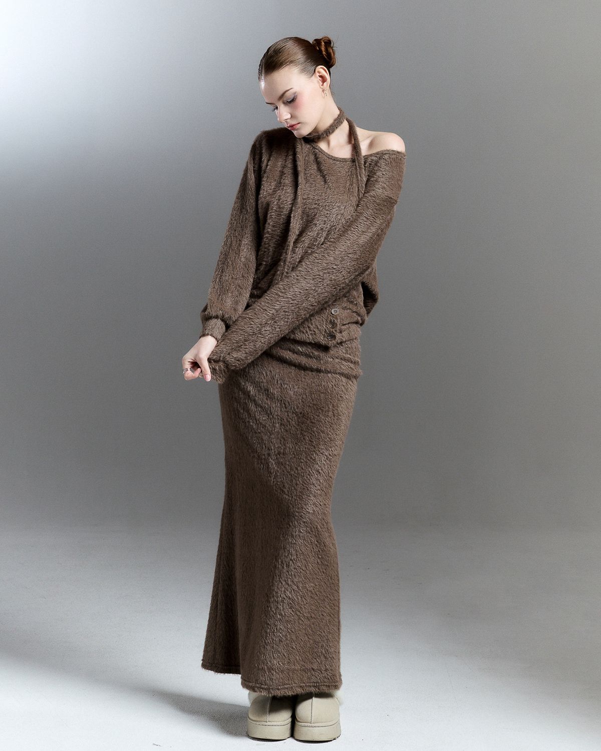 쿨시스(COOLSIS) CS FUR MERMAID LONG SK-059 (BROWN)
