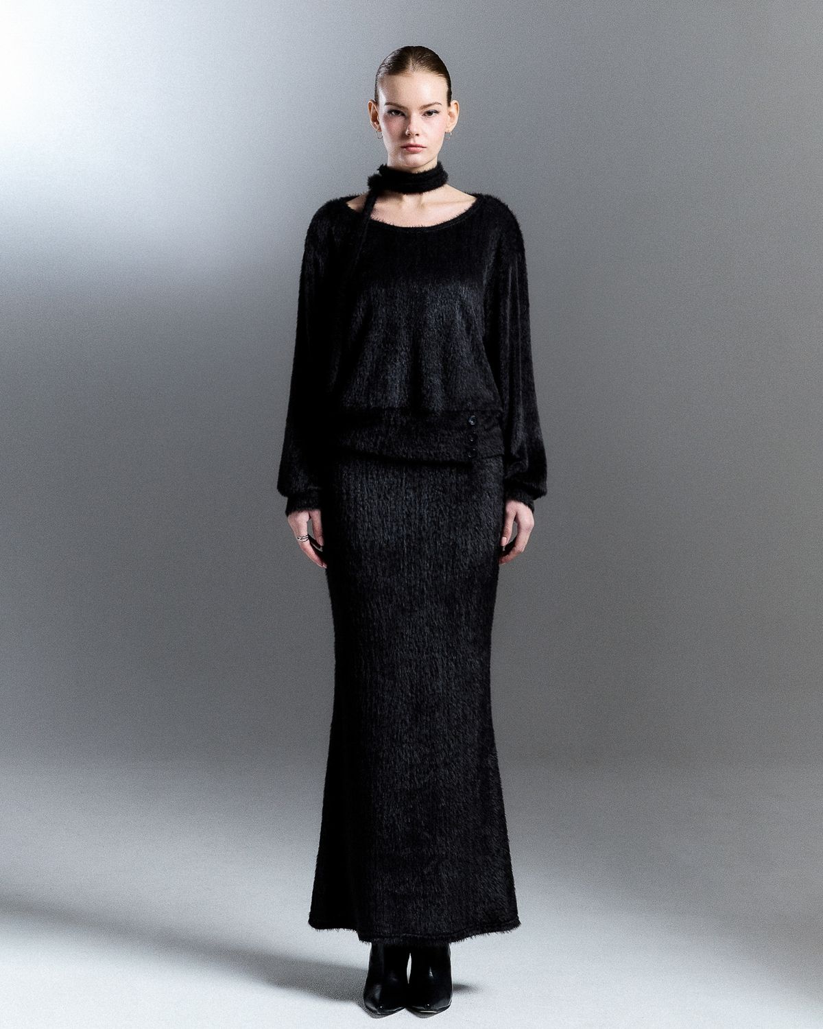 쿨시스(COOLSIS) CS FUR MERMAID LONG SK-059 (BLACK)