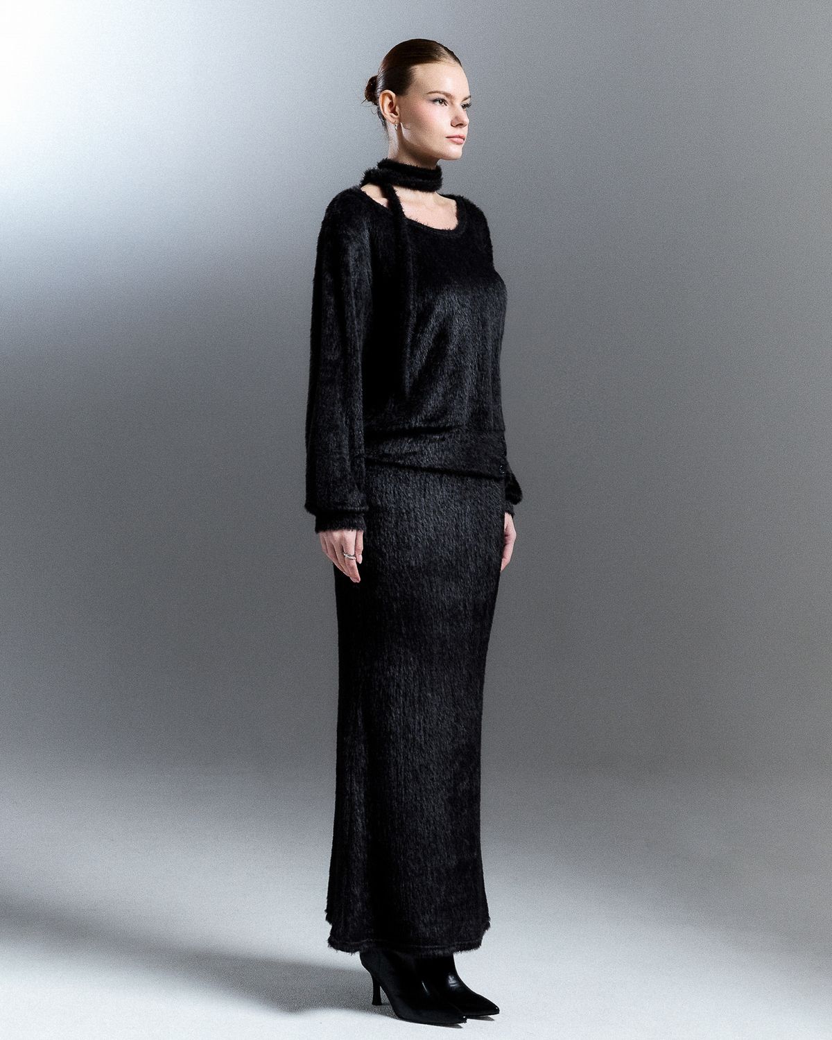 쿨시스(COOLSIS) CS FUR MERMAID LONG SK-059 (BLACK)
