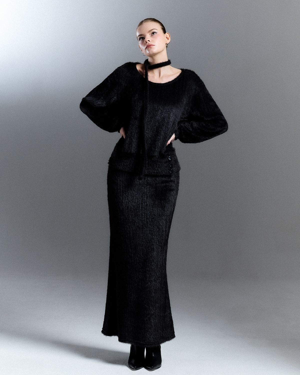 쿨시스(COOLSIS) CS FUR MERMAID LONG SK-059 (BLACK)
