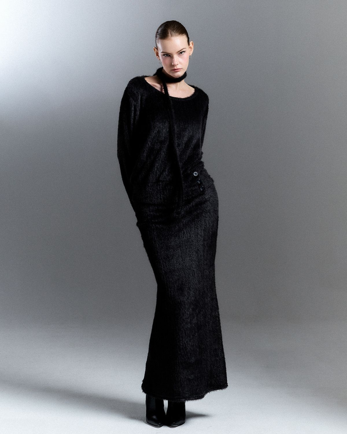 쿨시스(COOLSIS) CS FUR MERMAID LONG SK-059 (BLACK)