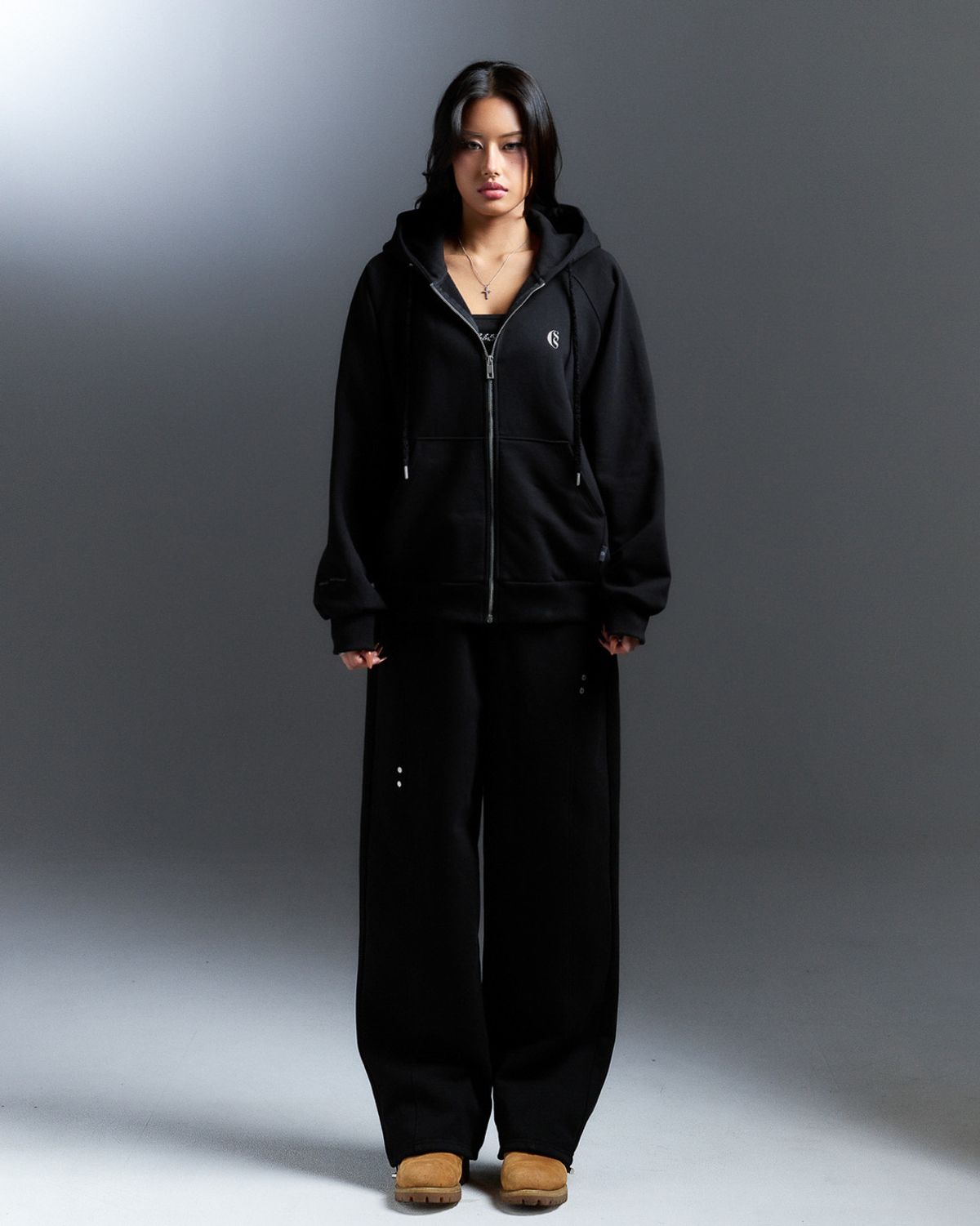 쿨시스(COOLSIS) CS WINTER HOODIE ZIP-020 (BLACK)