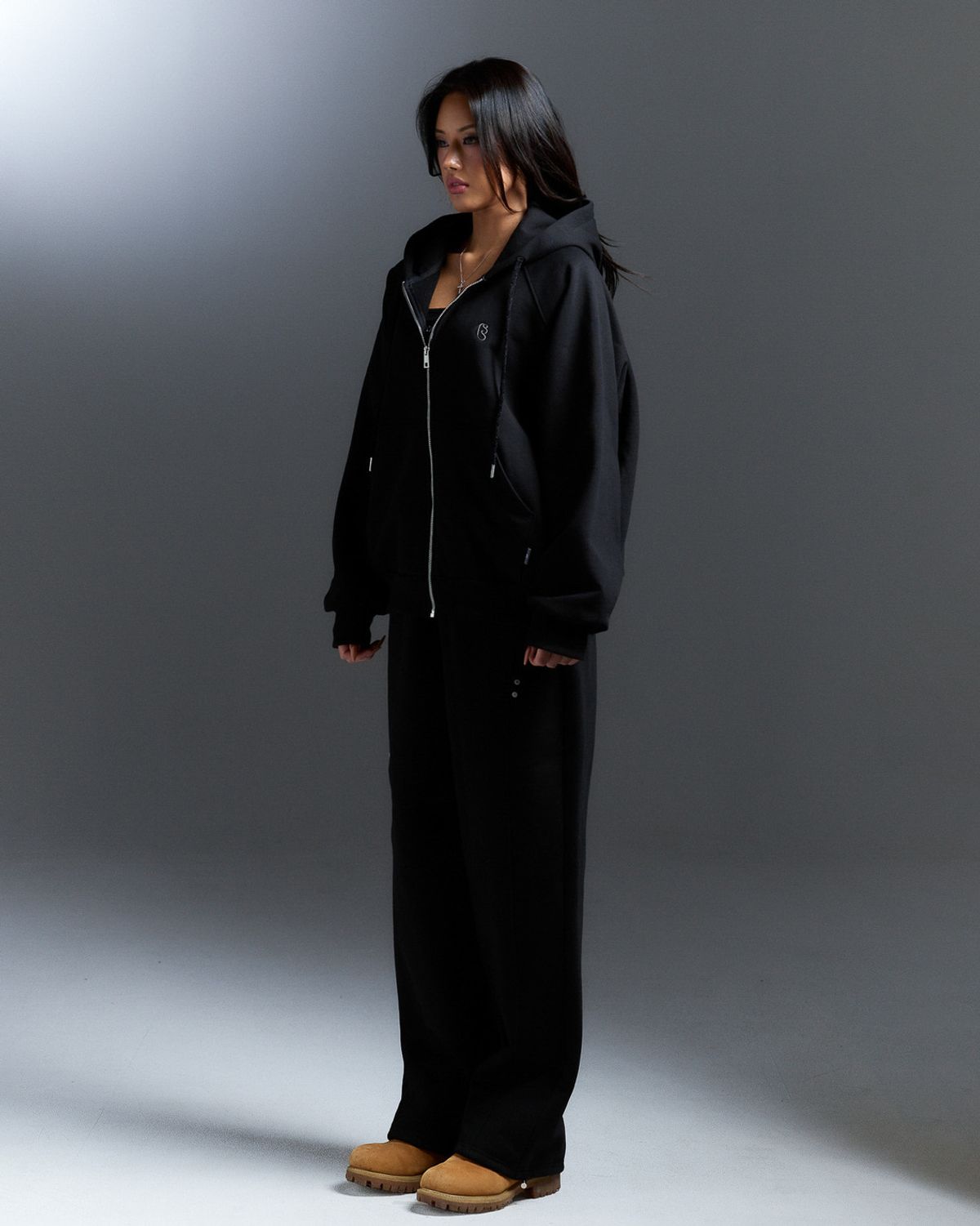 쿨시스(COOLSIS) CS WINTER HOODIE ZIP-020 (BLACK)