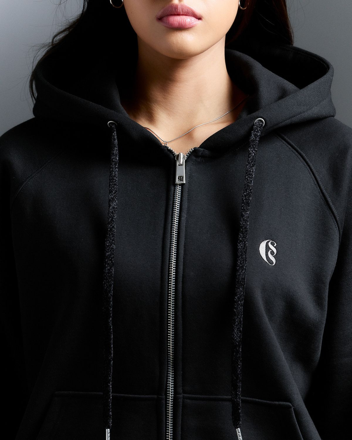 쿨시스(COOLSIS) CS WINTER HOODIE ZIP-020 (BLACK)