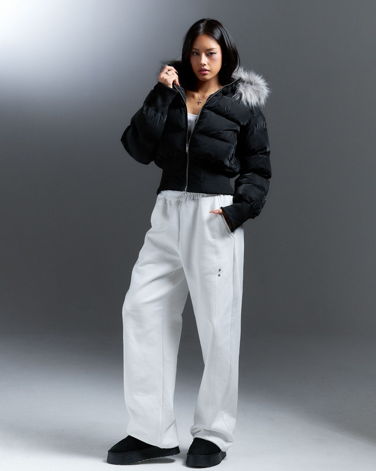 쿨시스(COOLSIS) CS WINTER RIVET PANTS-058 (WHITE)