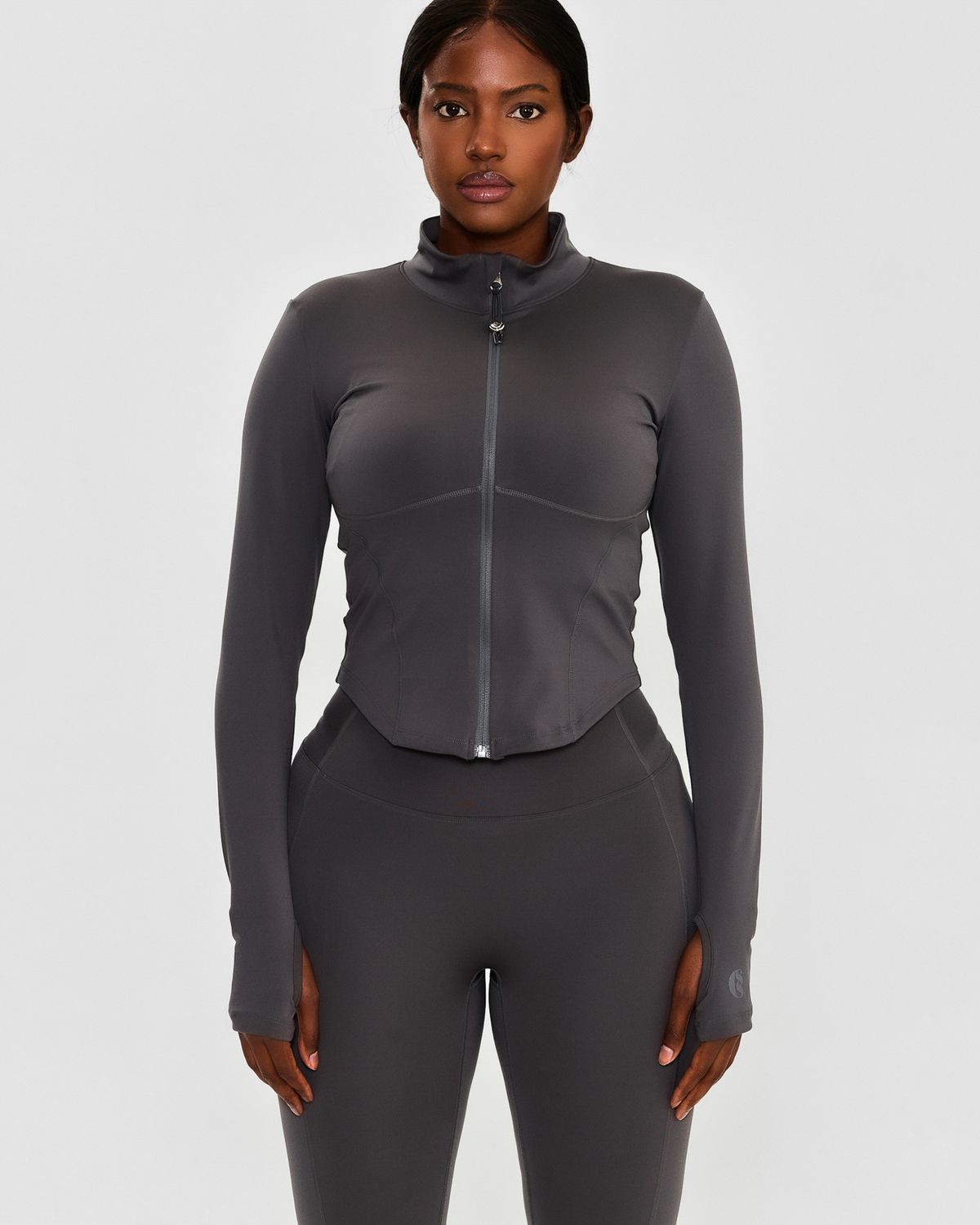 쿨시스(COOLSIS) CS CURVE FLEX ZIP JACKET (ASHBROWN)