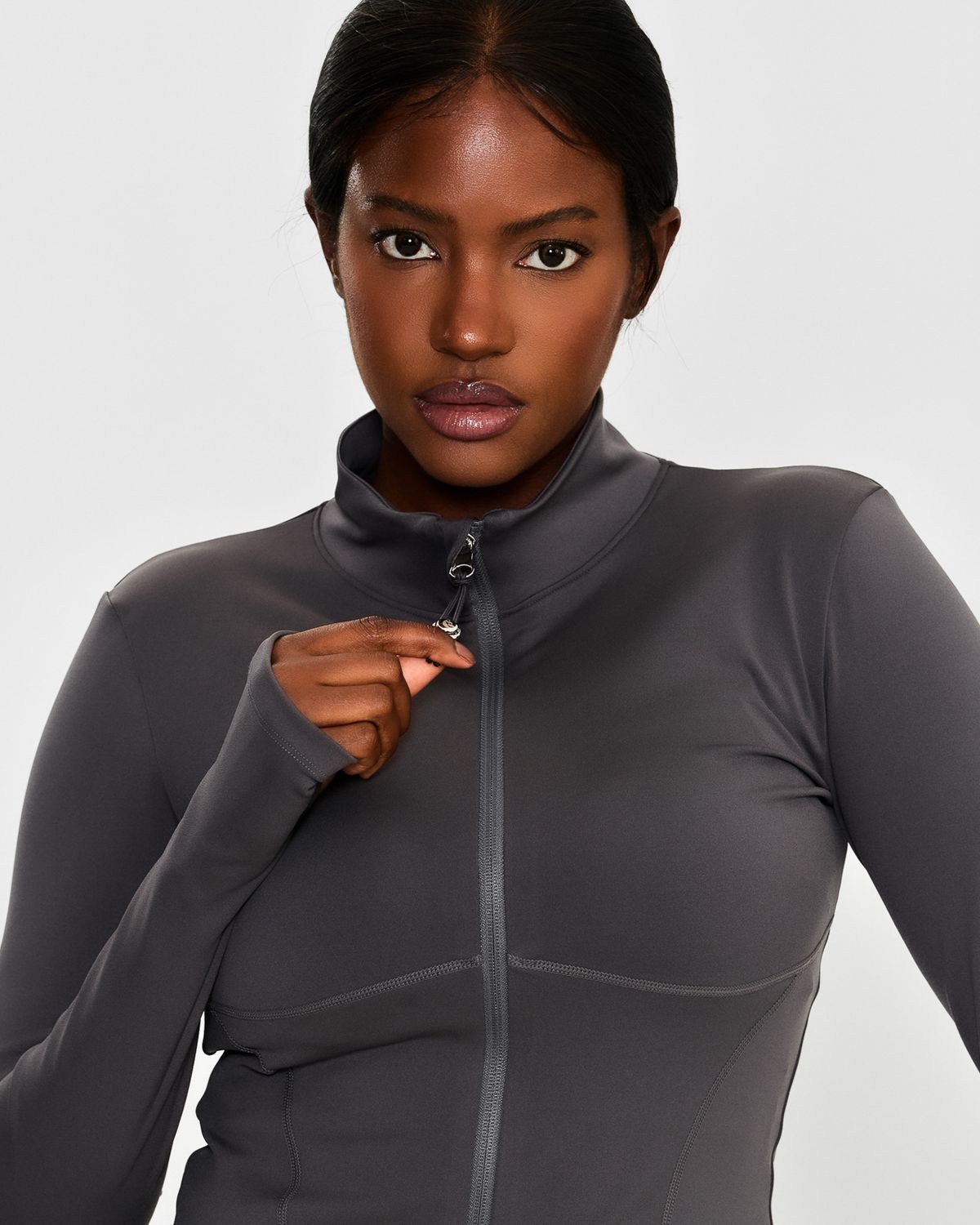 쿨시스(COOLSIS) CS CURVE FLEX ZIP JACKET (ASHBROWN)
