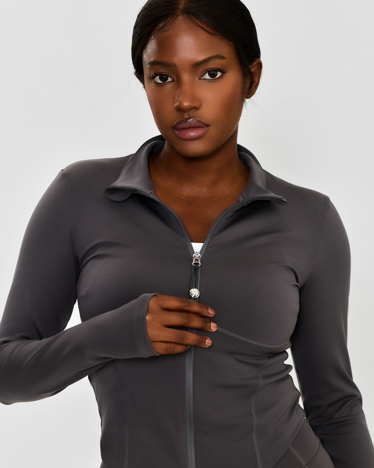 쿨시스(COOLSIS) CS CURVE FLEX ZIP JACKET (ASHBROWN)