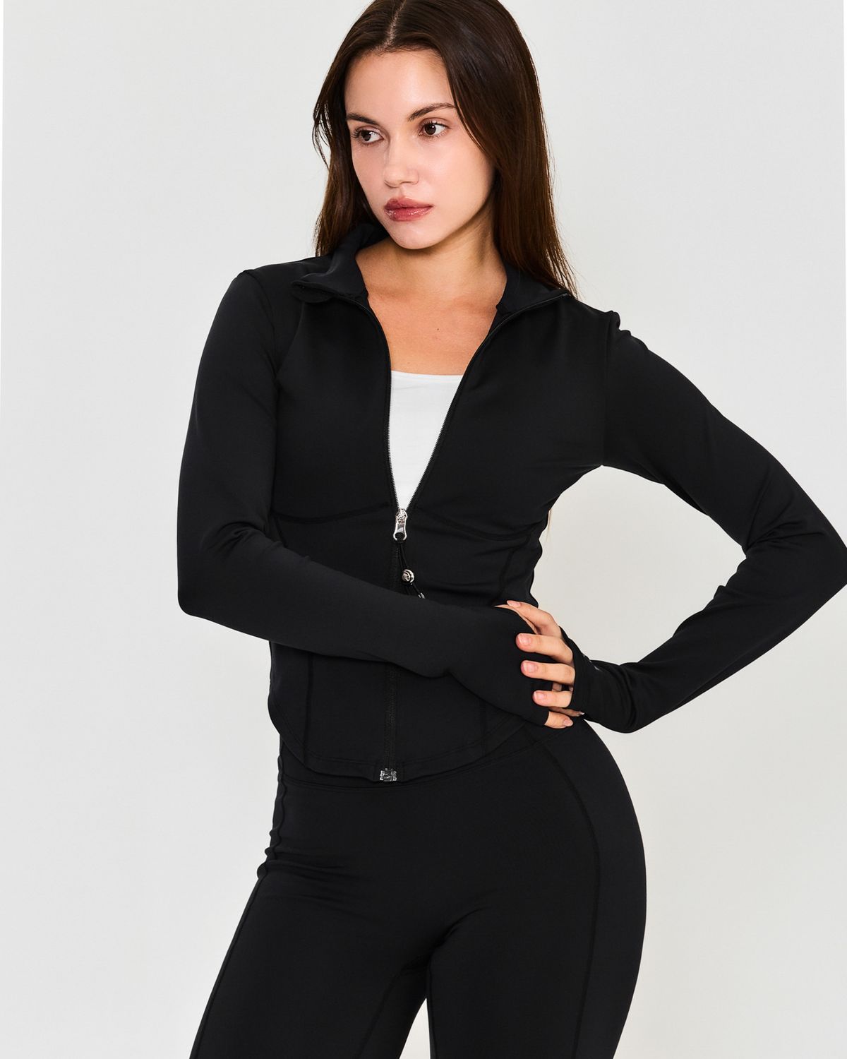 쿨시스(COOLSIS) CS CURVE FLEX ZIP JACKET (BLACK)