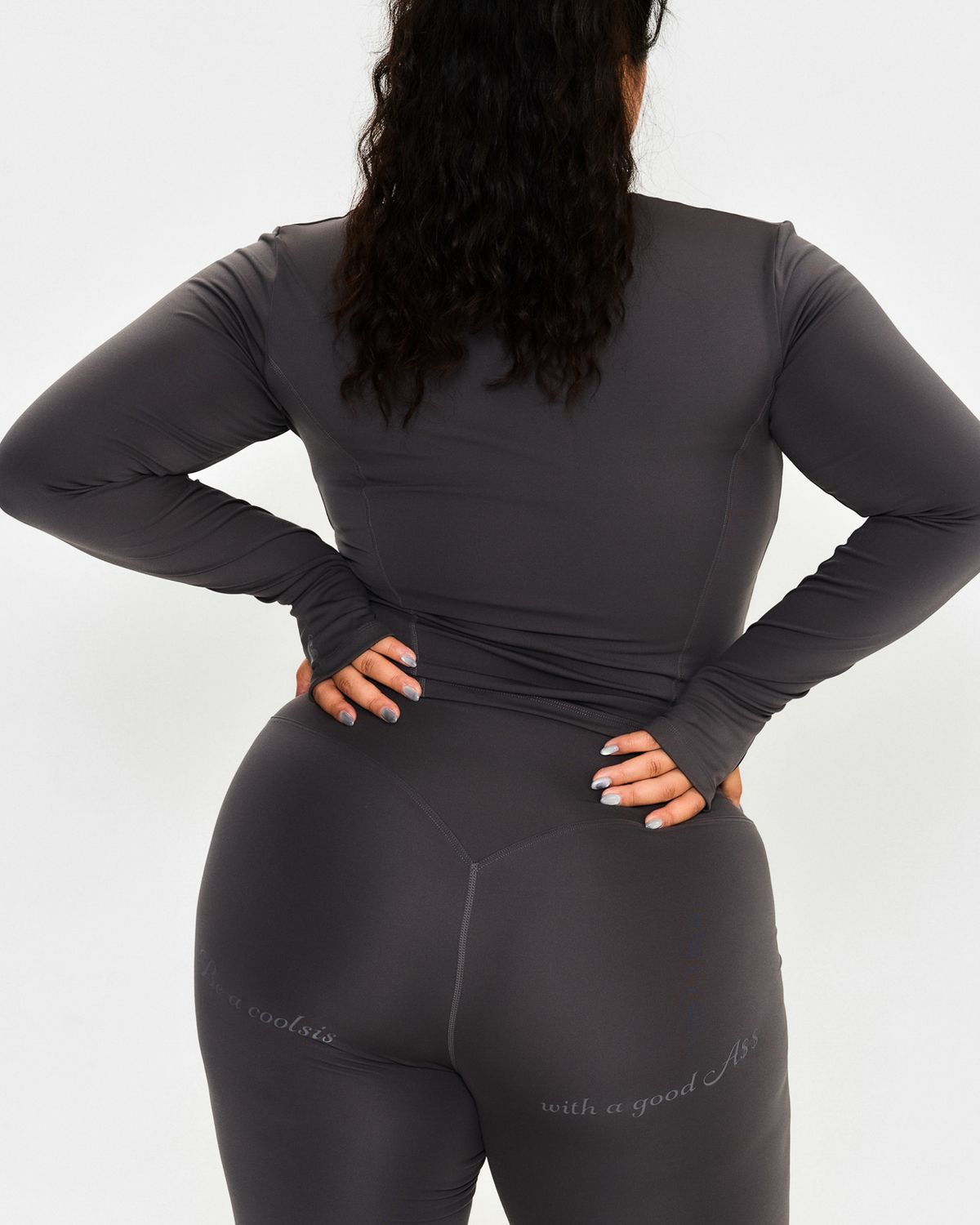 쿨시스(COOLSIS) CS CURVE BOOTCUT LEGGINGS (ASHBROWN)