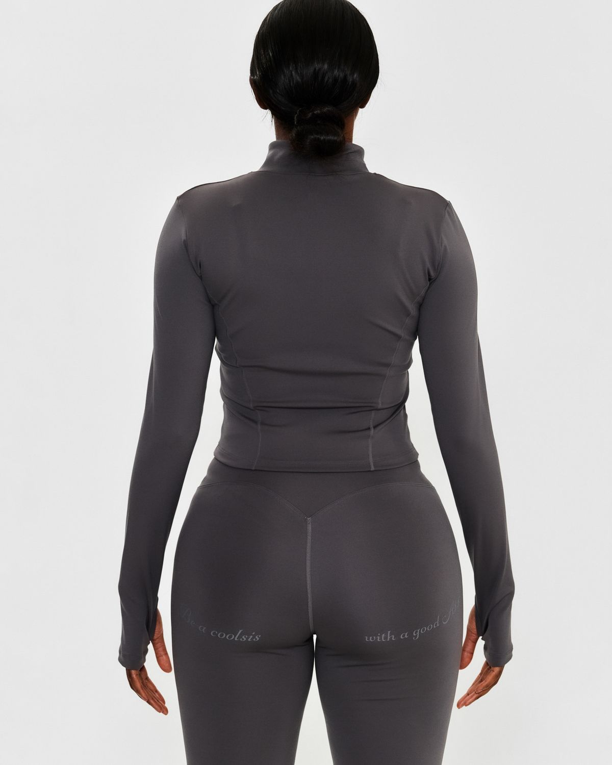 쿨시스(COOLSIS) CS CURVE BOOTCUT LEGGINGS (ASHBROWN)