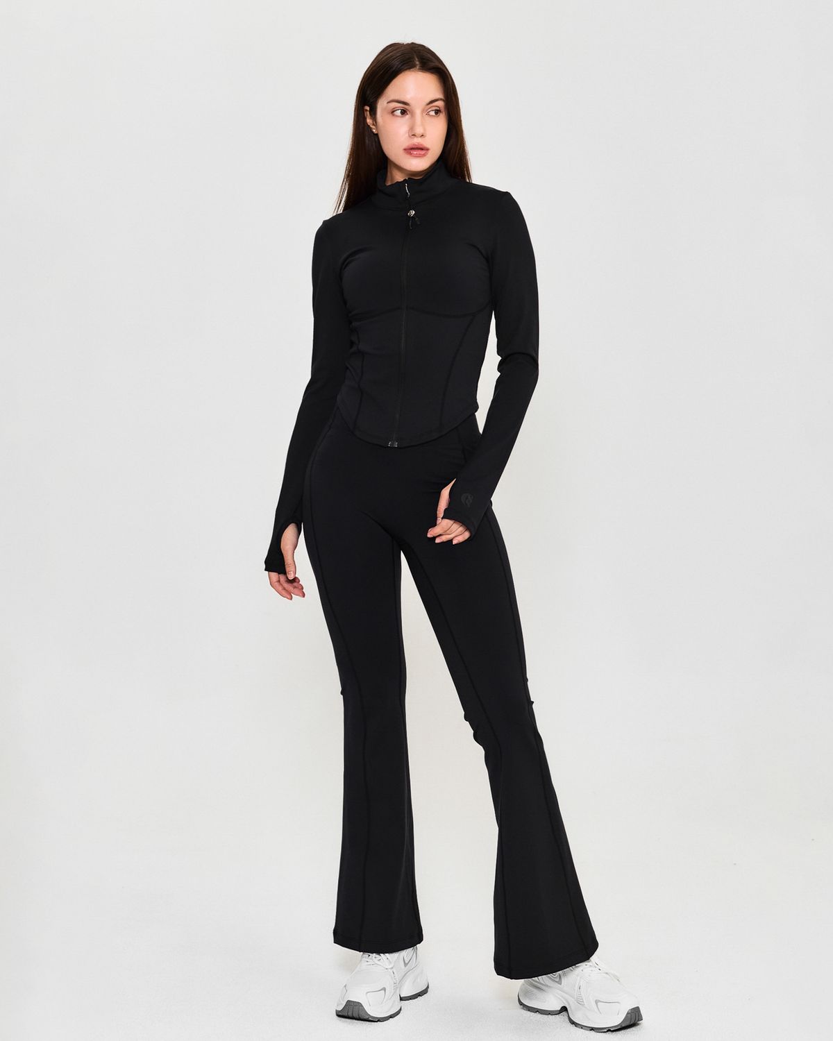 쿨시스(COOLSIS) CS CURVE BOOTCUT LEGGINGS (BLACK)