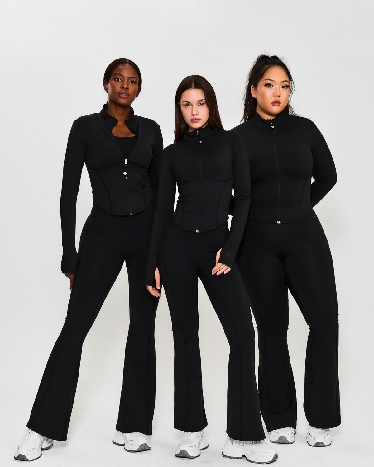 쿨시스(COOLSIS) CS CURVE BOOTCUT LEGGINGS (BLACK)
