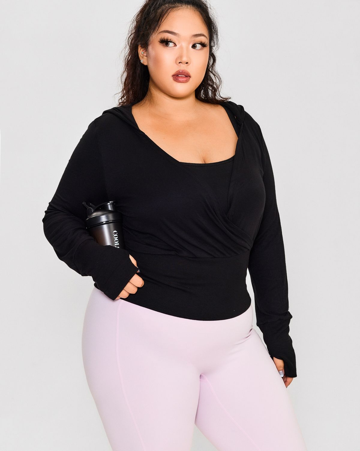 쿨시스(COOLSIS) CS COVER HOODIE TOP-057 (BLACK)