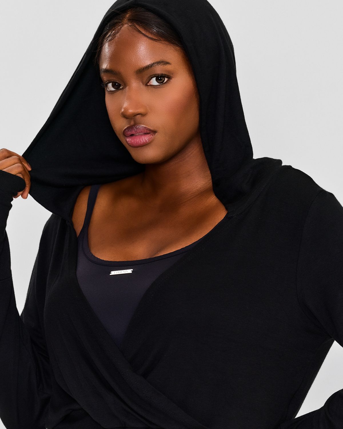 쿨시스(COOLSIS) CS COVER HOODIE TOP-057 (BLACK)
