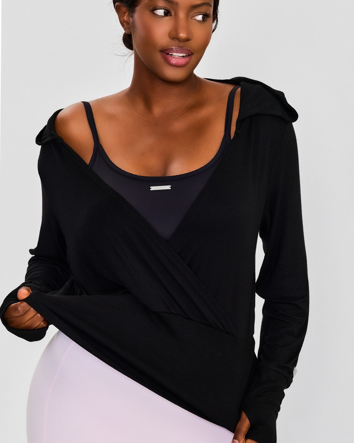 쿨시스(COOLSIS) CS COVER HOODIE TOP-057 (BLACK)
