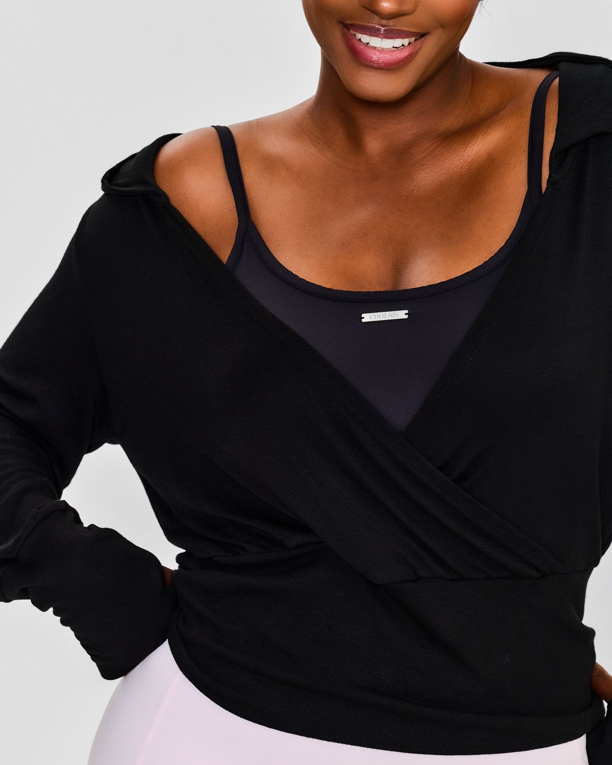 쿨시스(COOLSIS) CS COVER HOODIE TOP-057 (BLACK)