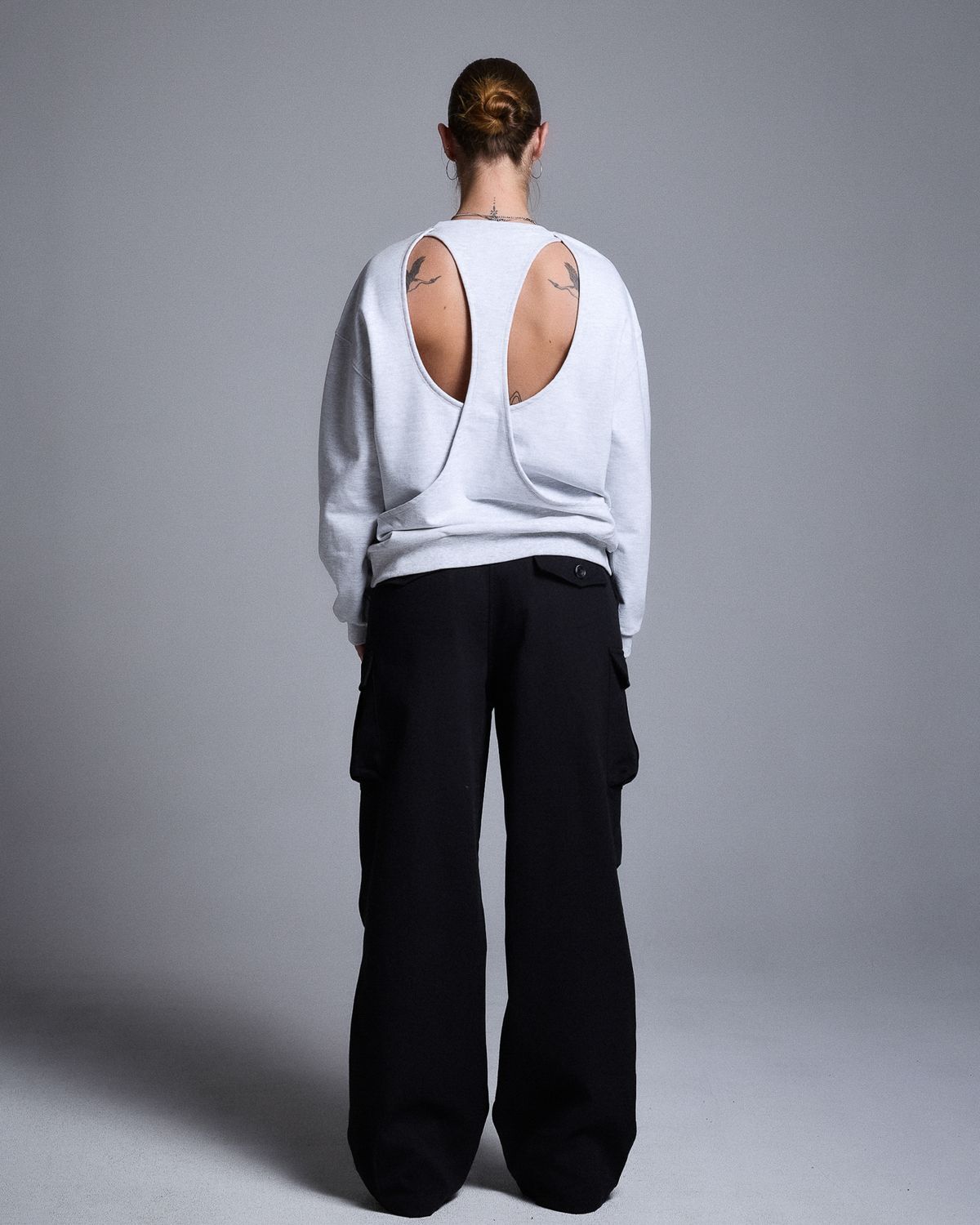 쿨시스(COOLSIS) CS BACKCUT SWEATSHIRT-054 (MELANGE)