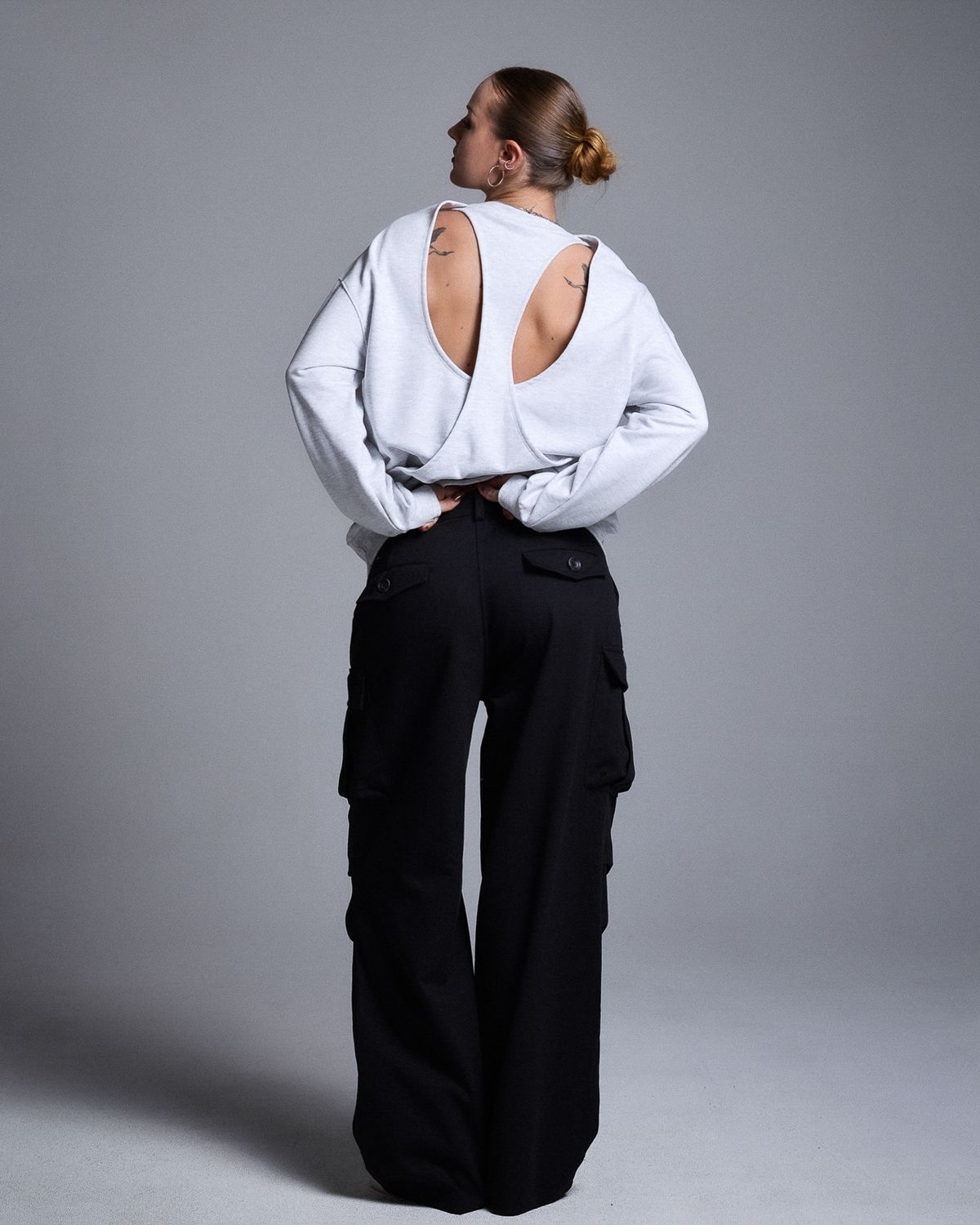 쿨시스(COOLSIS) CS BACKCUT SWEATSHIRT-054 (MELANGE)