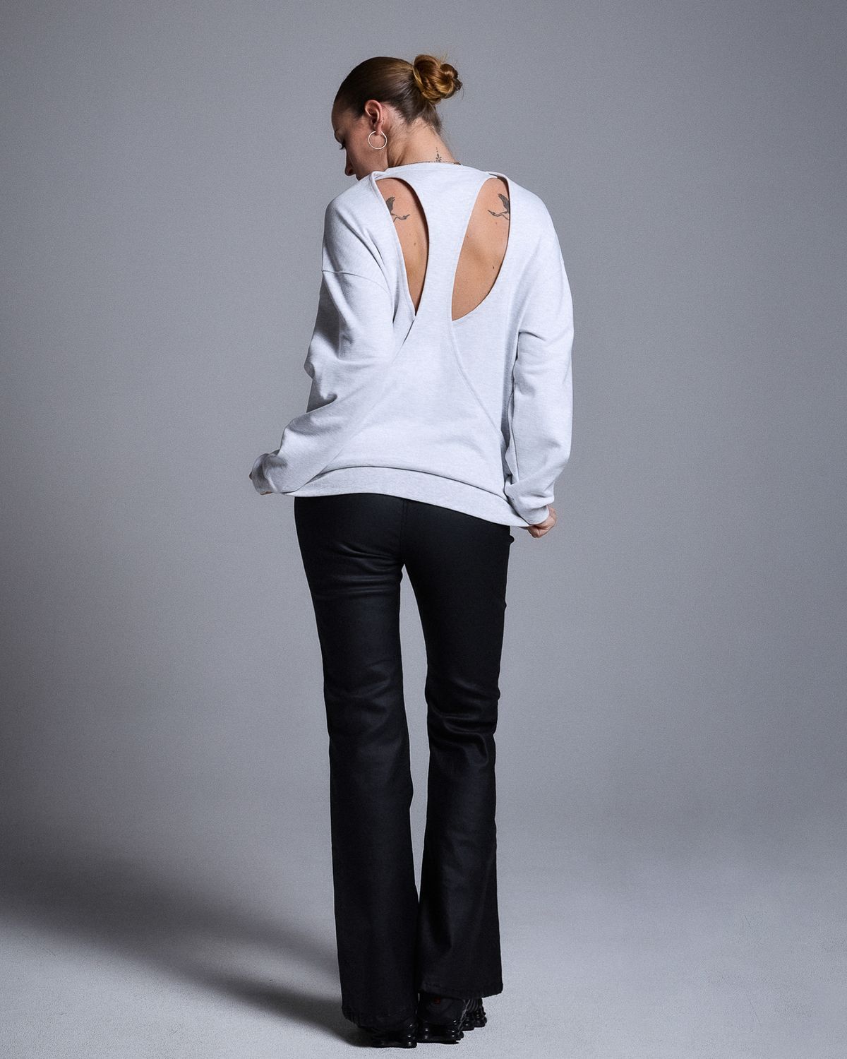 쿨시스(COOLSIS) CS BACKCUT SWEATSHIRT-054 (MELANGE)