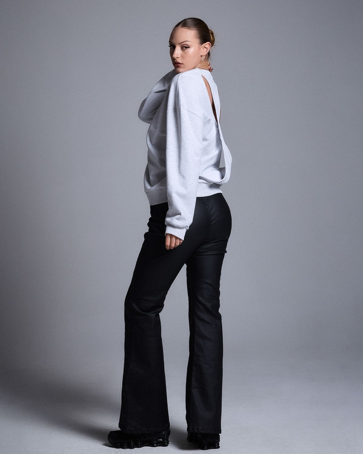쿨시스(COOLSIS) CS BACKCUT SWEATSHIRT-054 (MELANGE)