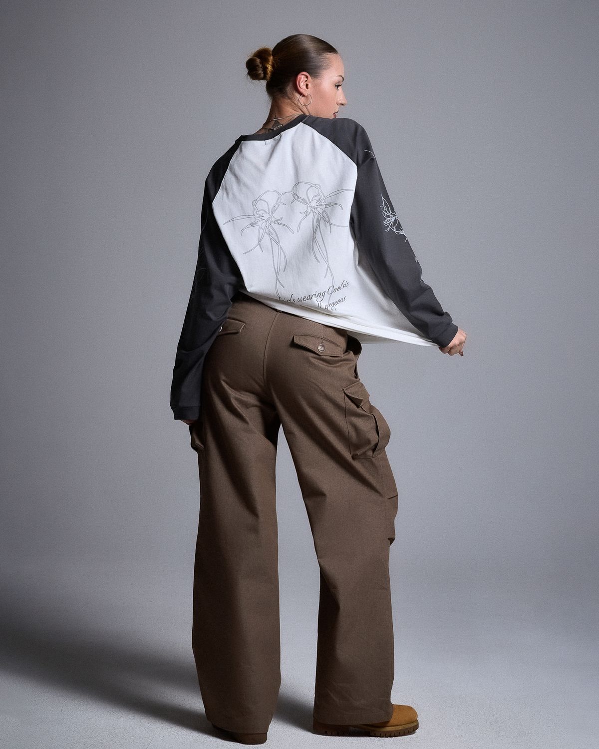 쿨시스(COOLSIS) CS CARGO WIDE JEANS-057 (BROWN)