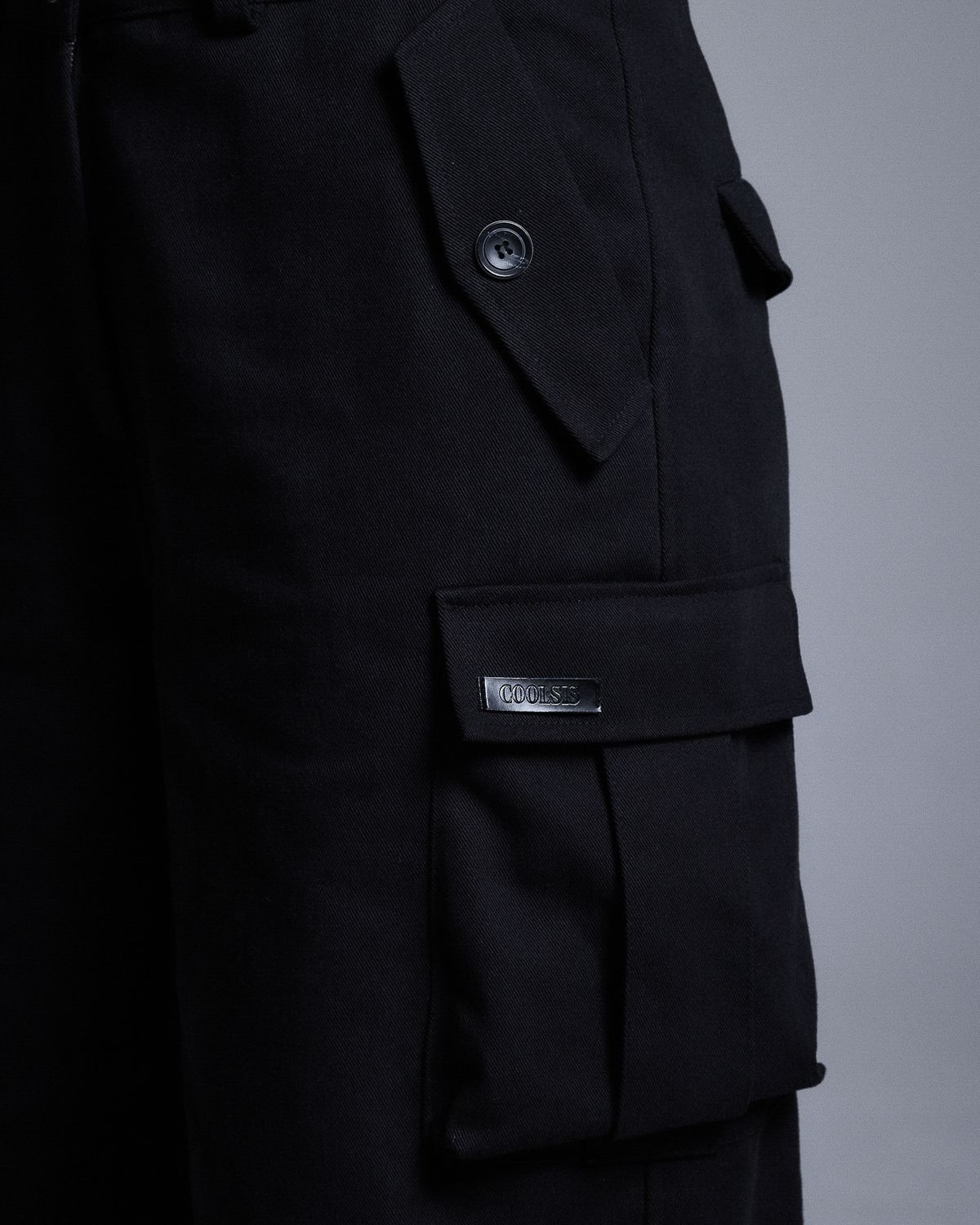 쿨시스(COOLSIS) CS CARGO WIDE JEANS-057 (BLACK)