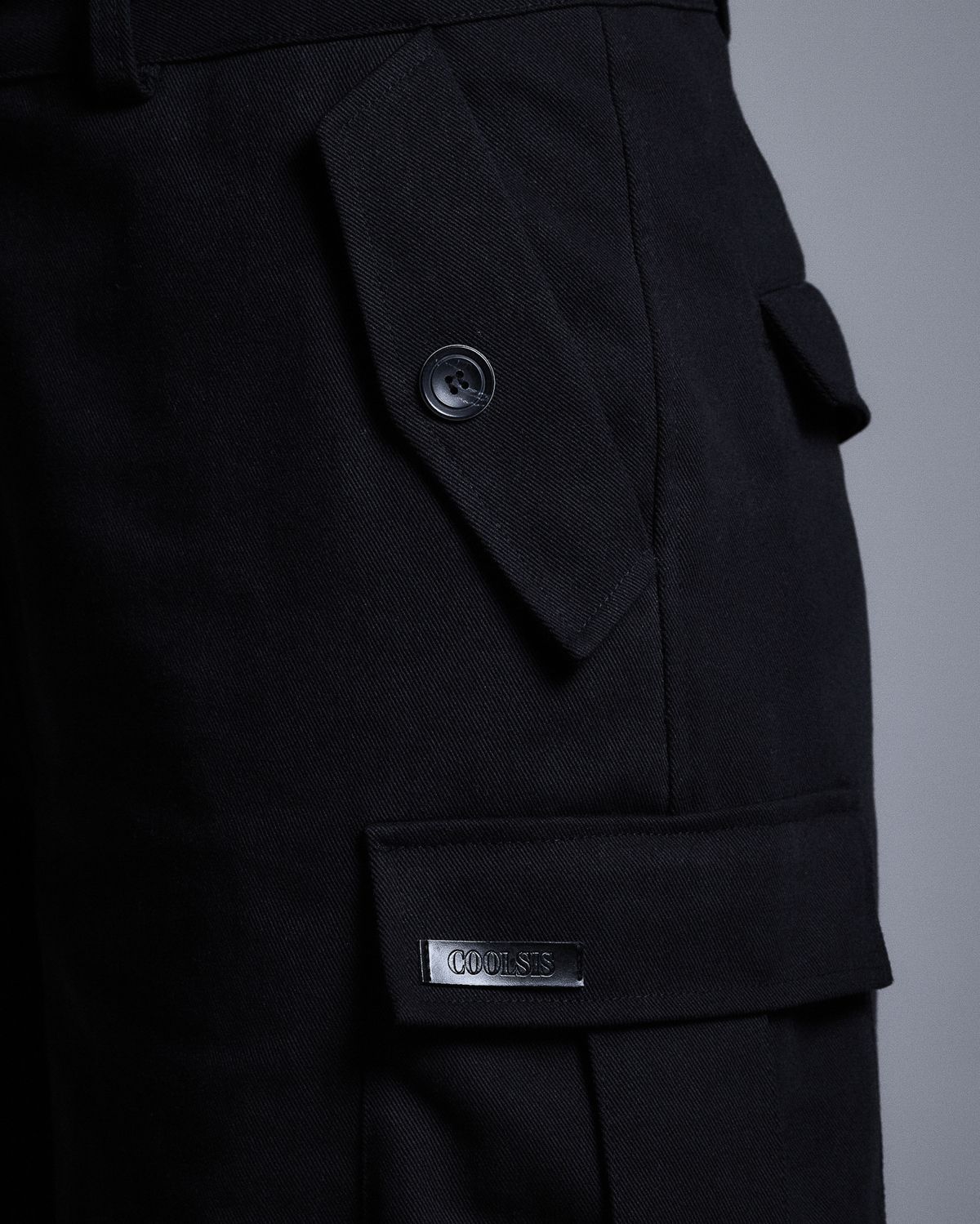 쿨시스(COOLSIS) CS CARGO WIDE JEANS-057 (BLACK)