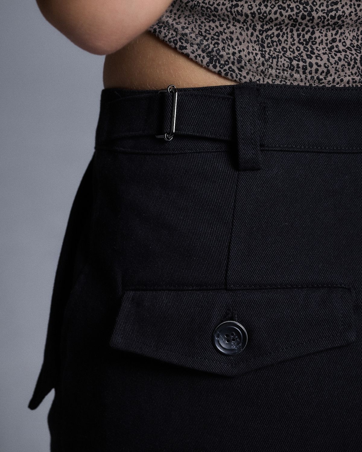 쿨시스(COOLSIS) CS CARGO WIDE JEANS-057 (BLACK)