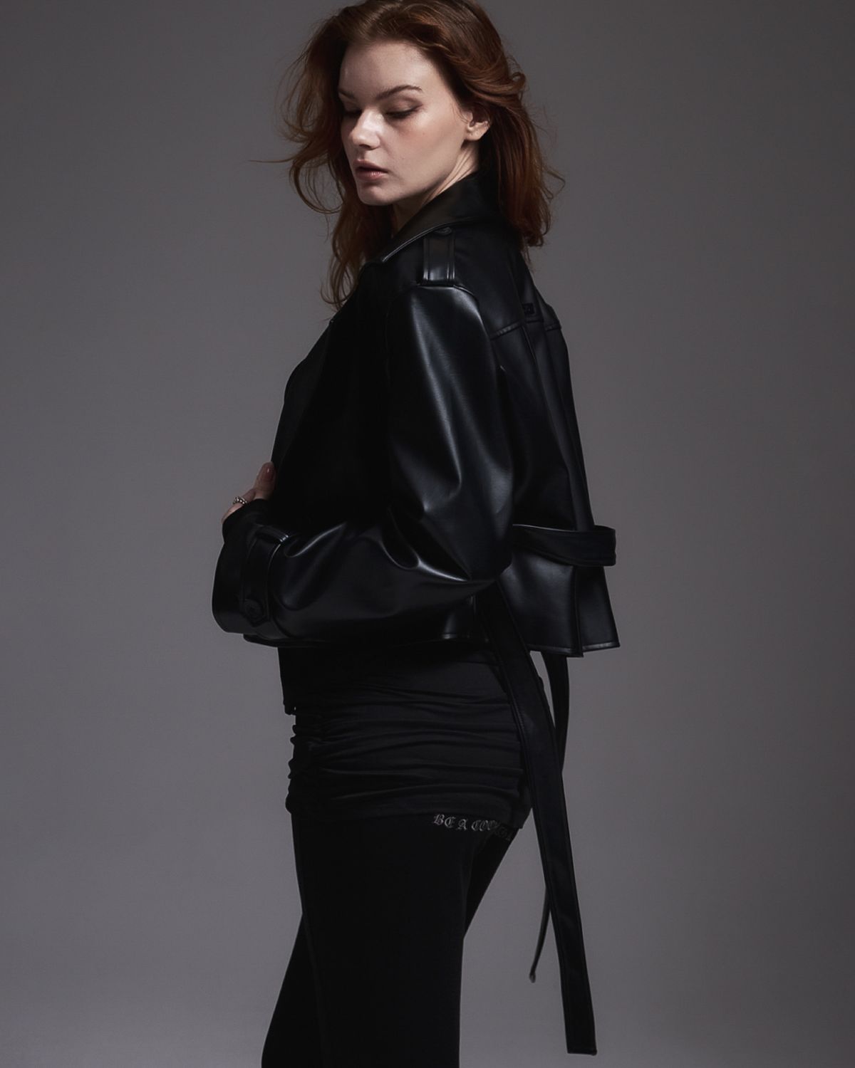 쿨시스(COOLSIS) CS LEATHER TRENCH JACKET-019
