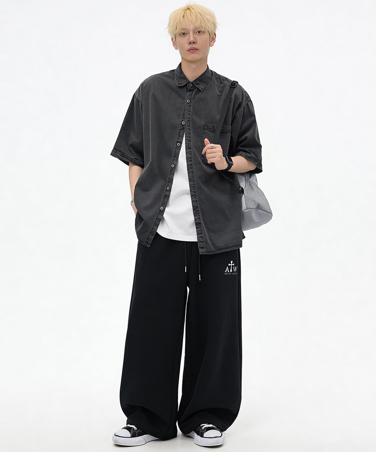 아티스트웨어(ARTISTWEAR) [ATW] 라이즈 루즈 와이드팬츠 - 2COLOR