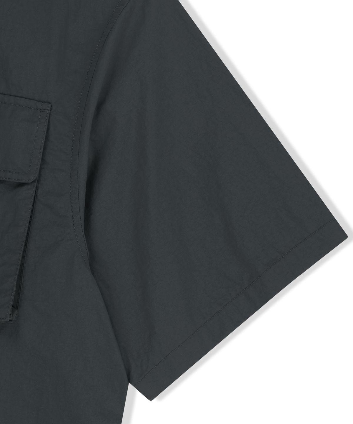 브라운브레스(BROWNBREATH) NYLON WORK SHIRTS - CHARCOAL