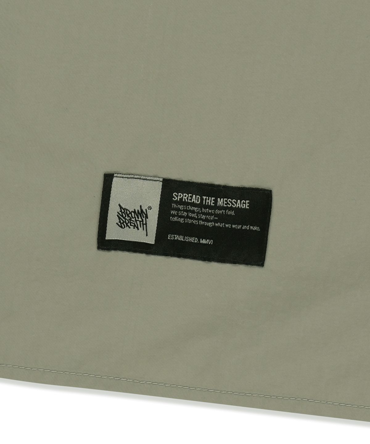 브라운브레스(BROWNBREATH) NYLON WORK SHIRTS - BEIGE