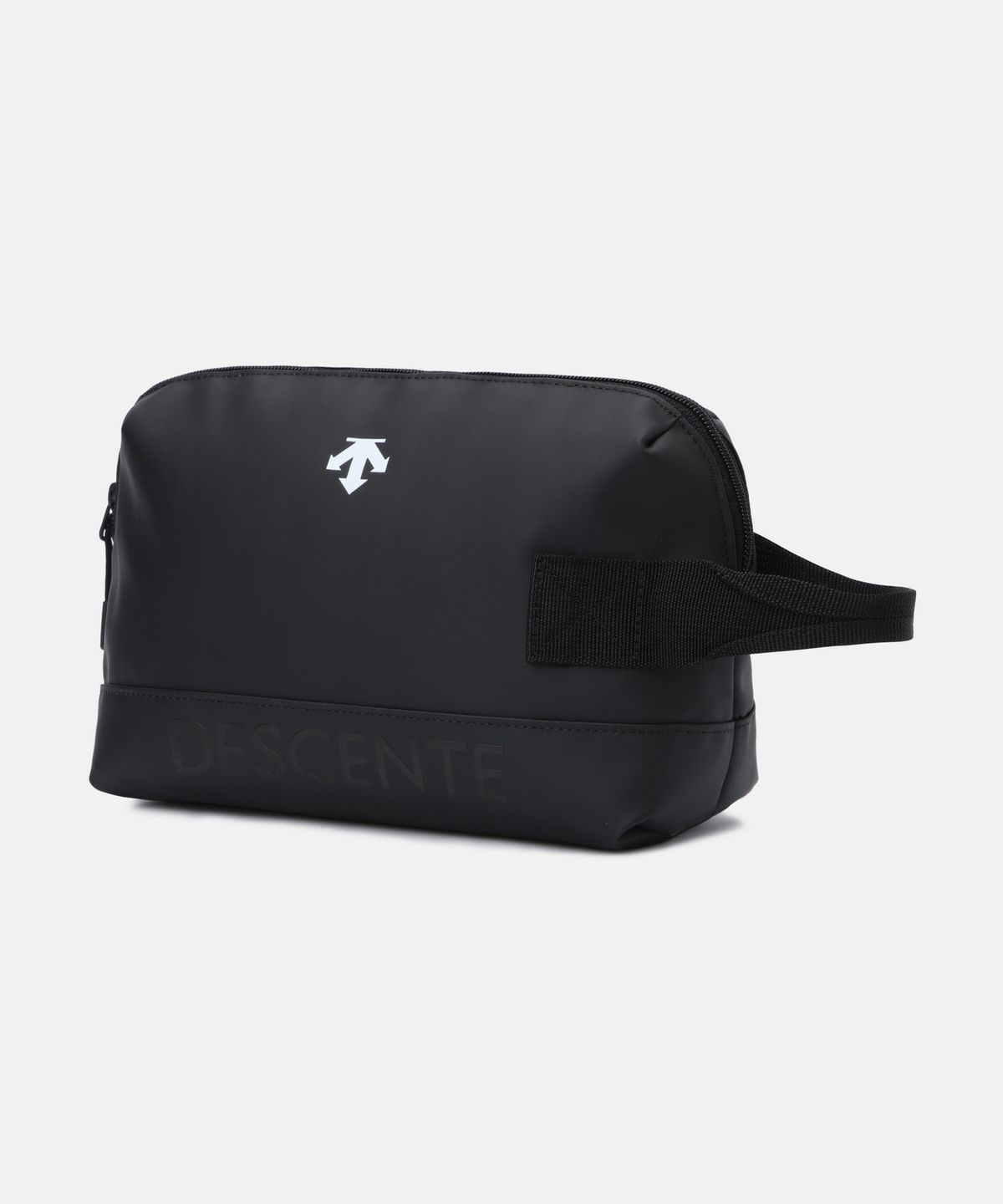 데상트(DESCENTE) 워딩 로고 파우치 블랙 SR123UBG3A