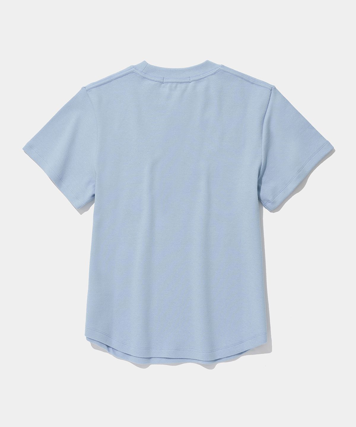 컬럼비아 유니버시티(COLUMBIA UNIVERSITY) TINY SCRIPT LOGO WOMEN SLIM-FIT S/S T-SHIRTS_LIGHT BLUE