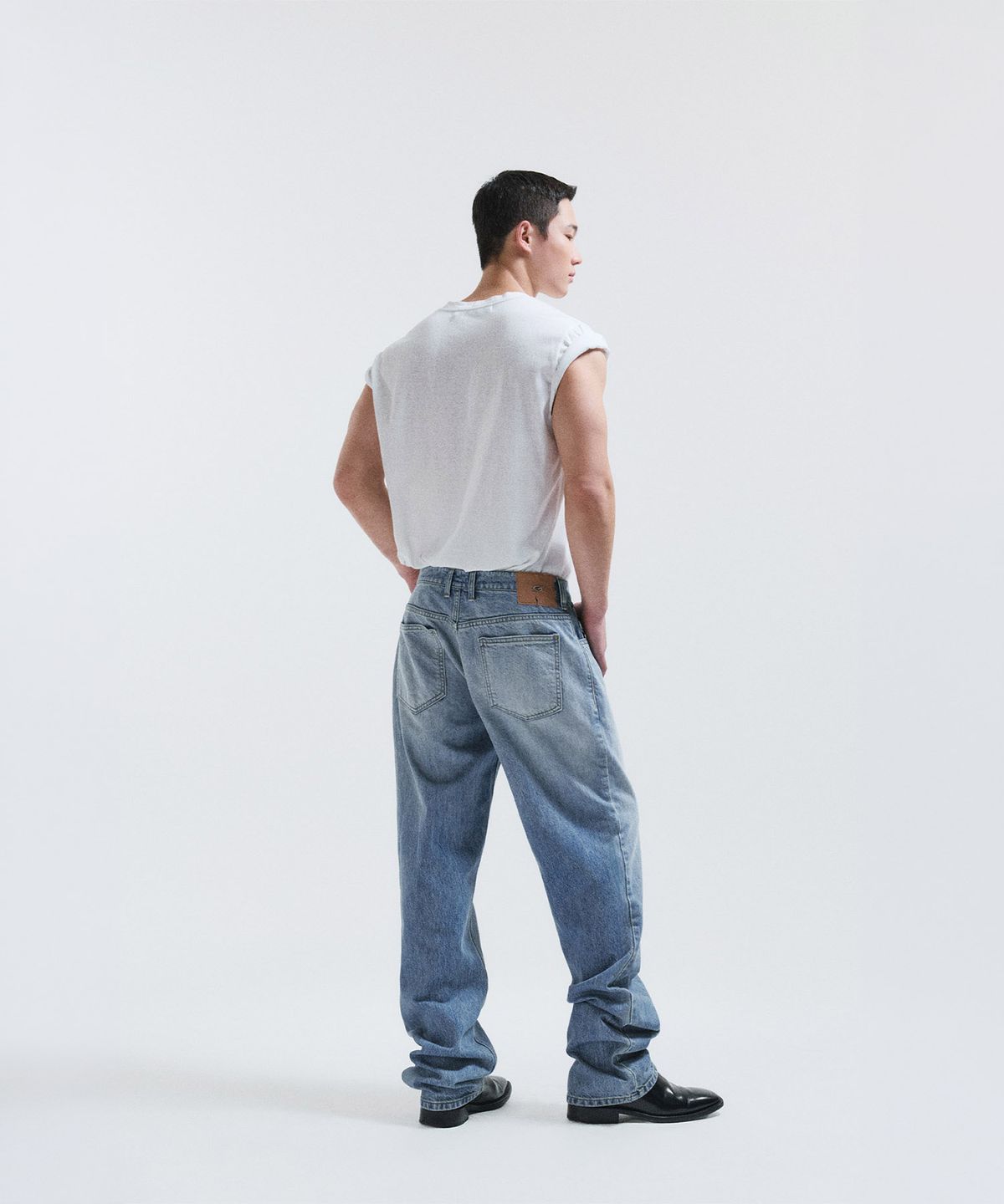 51퍼센트(51PERCENT) Banding denim pants - blue