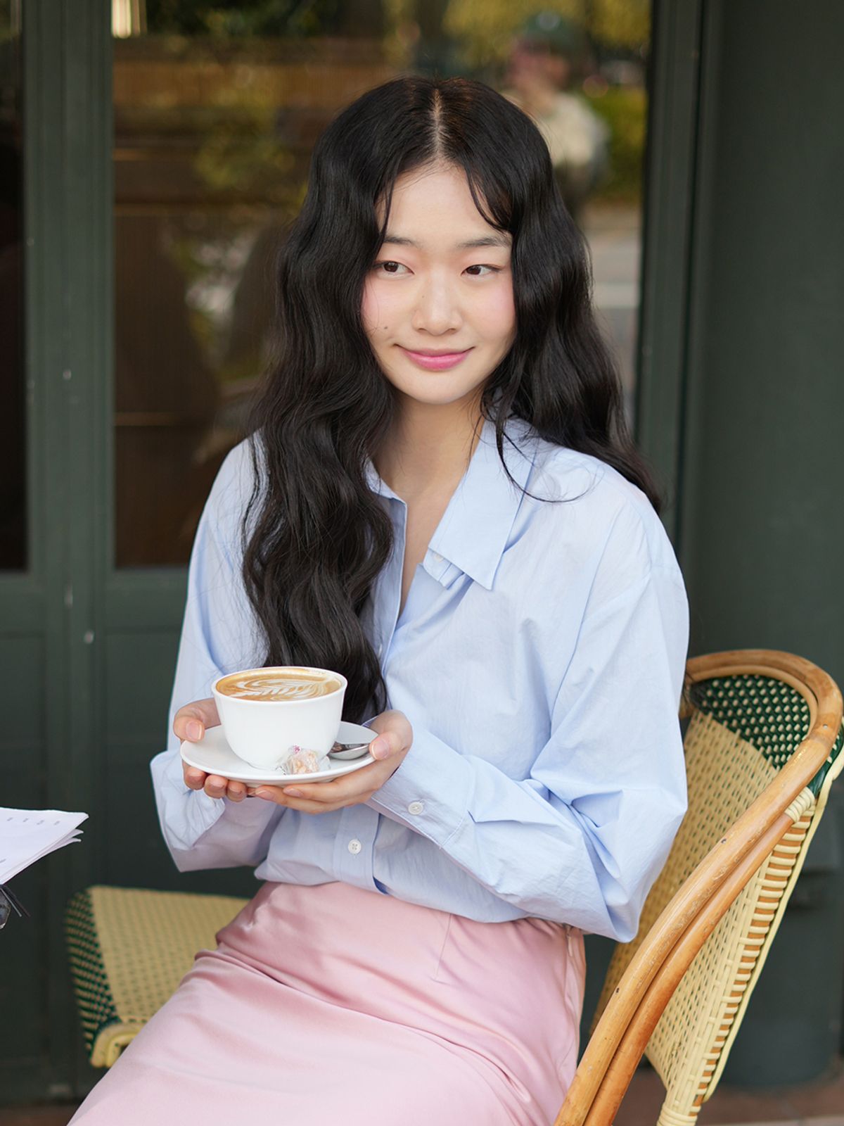 랭앤루(LANGNLU) NEZU Overfit Shirt(네즈)_BLUE