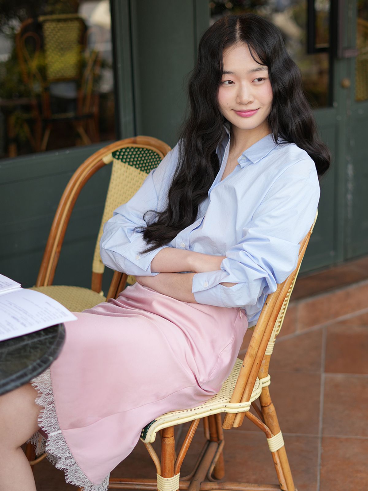 랭앤루(LANGNLU) NEZU Overfit Shirt(네즈)_BLUE