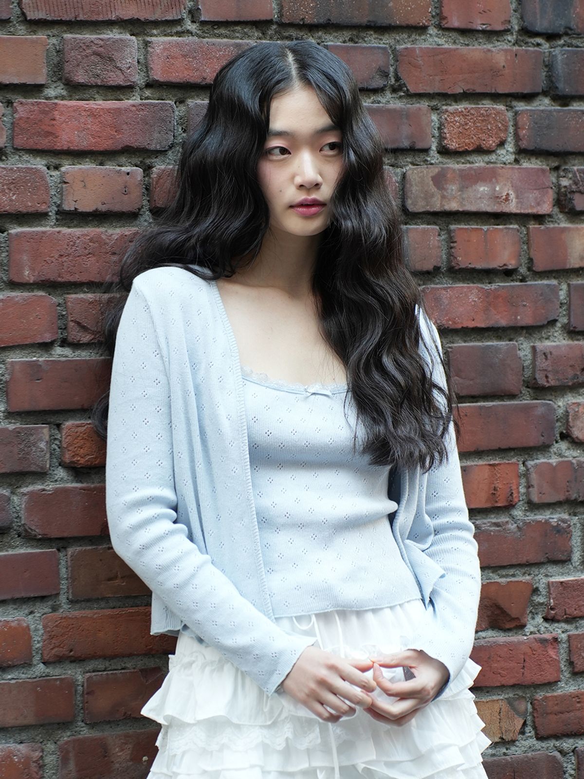 랭앤루(LANGNLU) OLDEBU Cardigan Set(올데브)_SKY BLUE