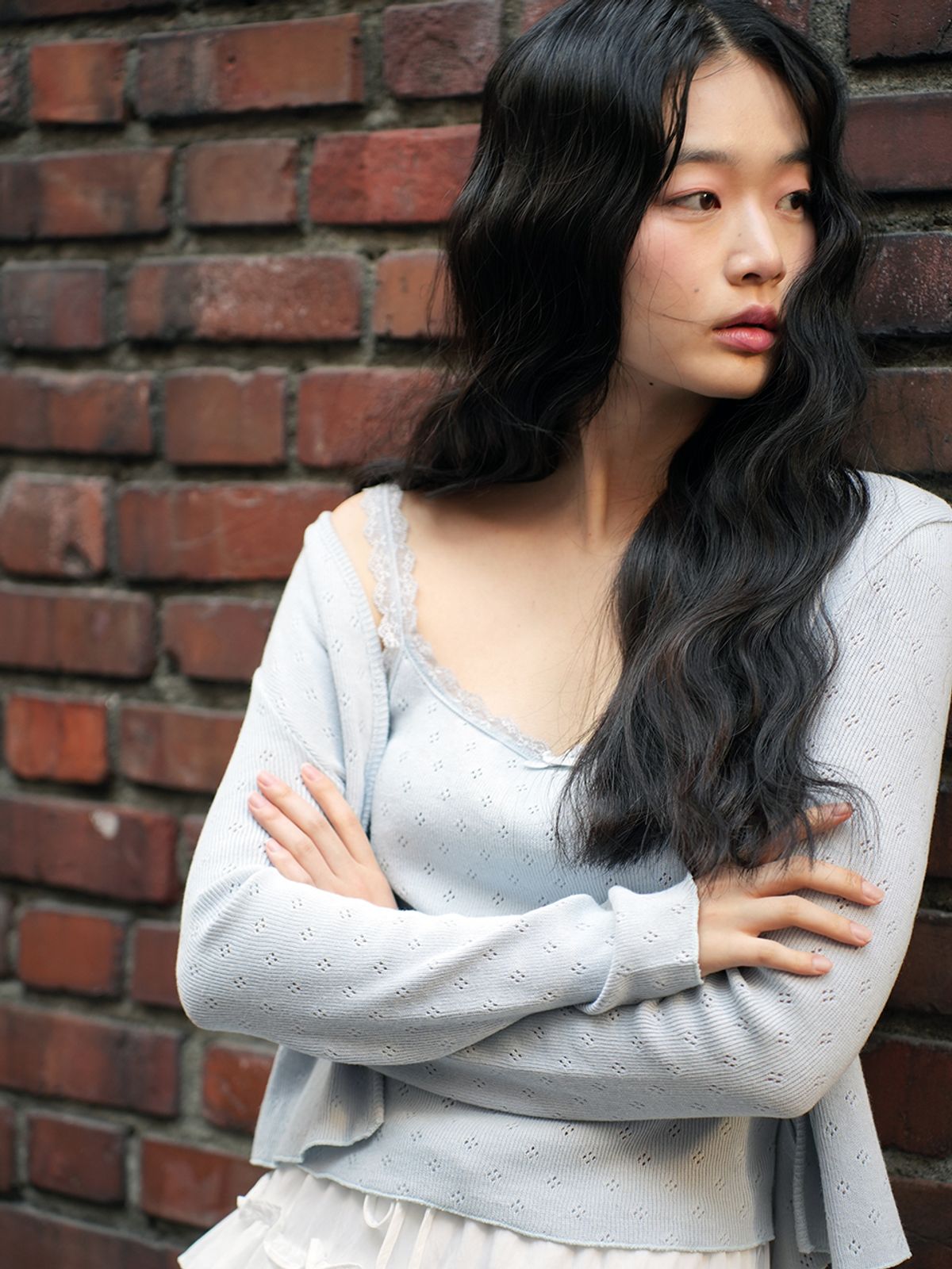 랭앤루(LANGNLU) OLDEBU Cardigan Set(올데브)_SKY BLUE