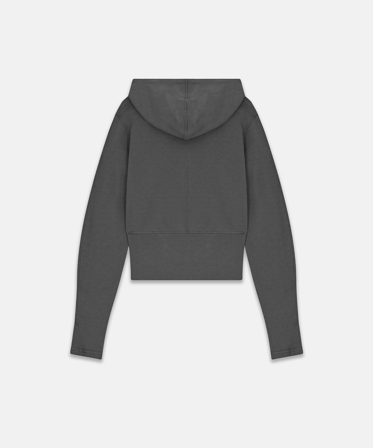 나체(NACHE) SEMI BALLOON HOODIE ZIP-UP CHARCOAL