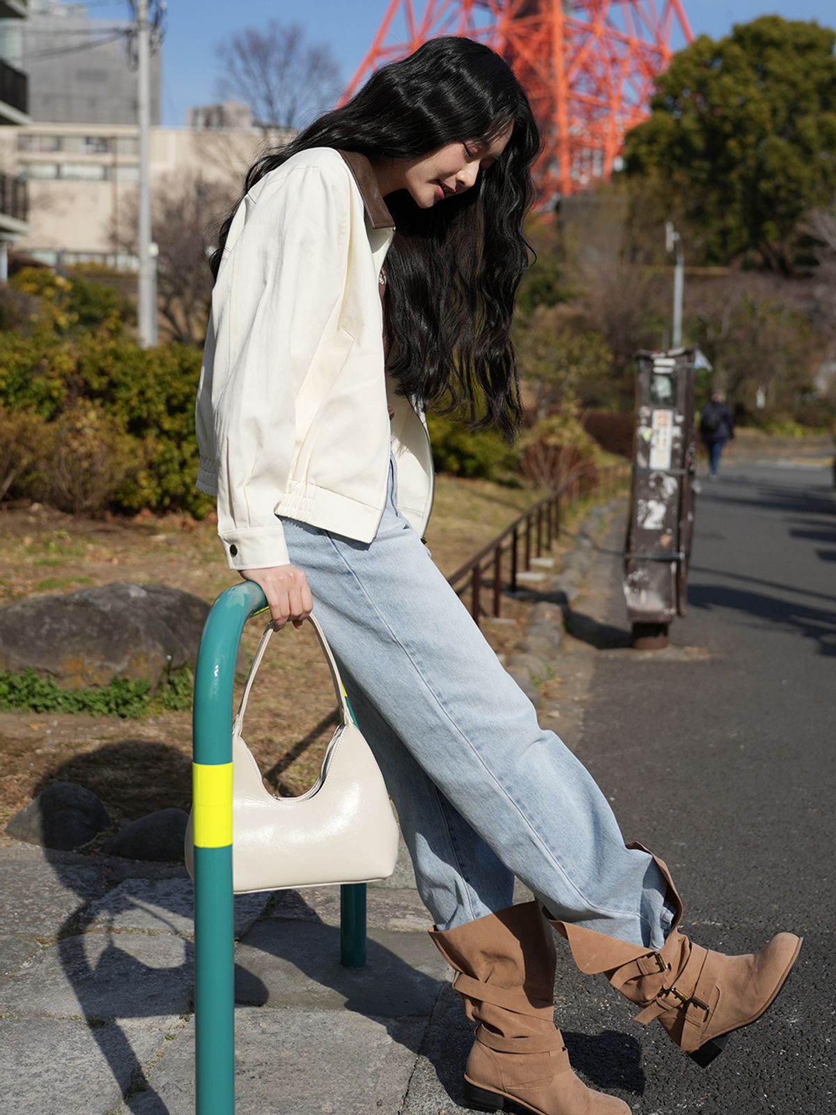 랭앤루(LANGNLU) NOTTINGHILL Cotton Bomber(노팅힐)_IVORY