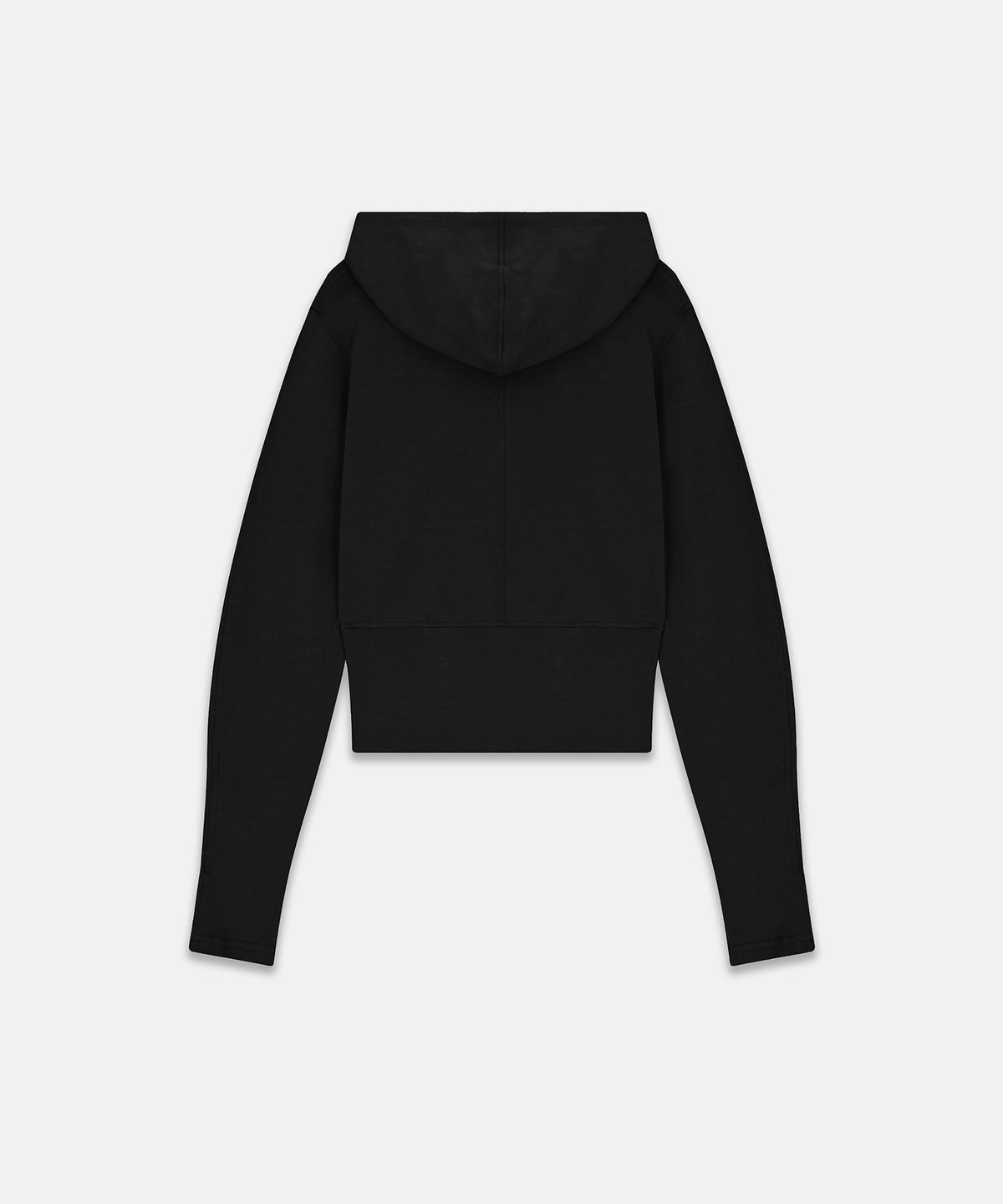 나체(NACHE) SEMI BALLOON HOODIE ZIP-UP BLACK
