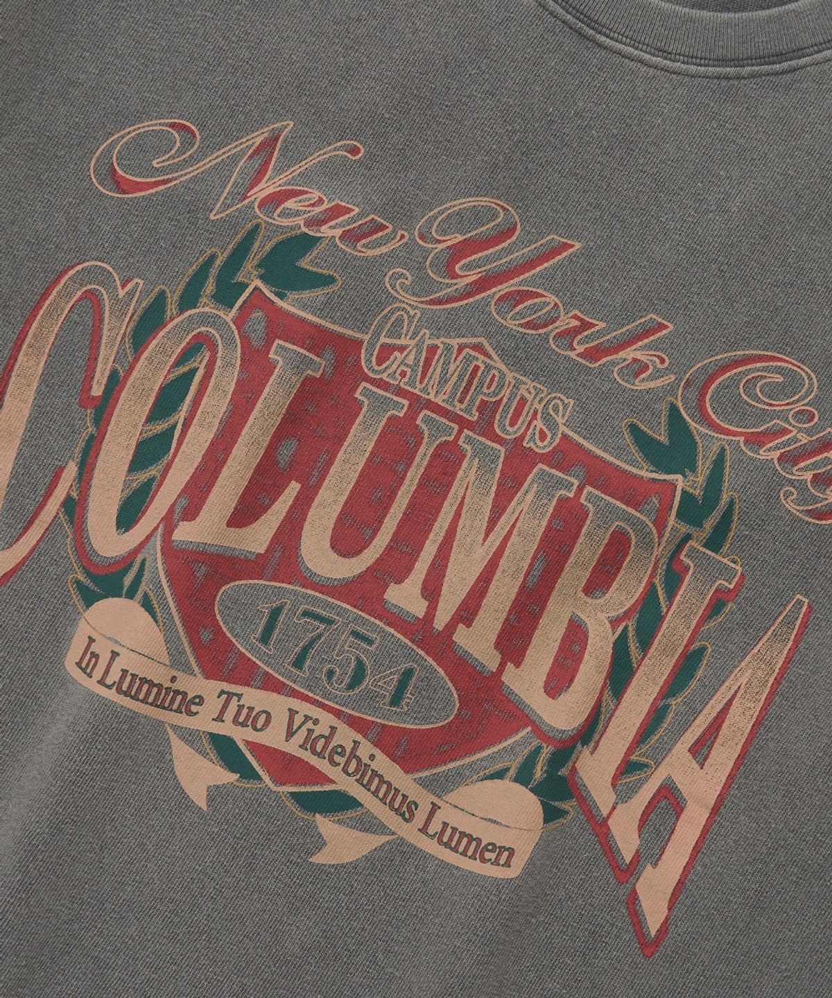 컬럼비아 유니버시티(COLUMBIA UNIVERSITY) CU CAMPUS MINERAL WASHED WOMEN S/S T-SHIRTS_GRAY