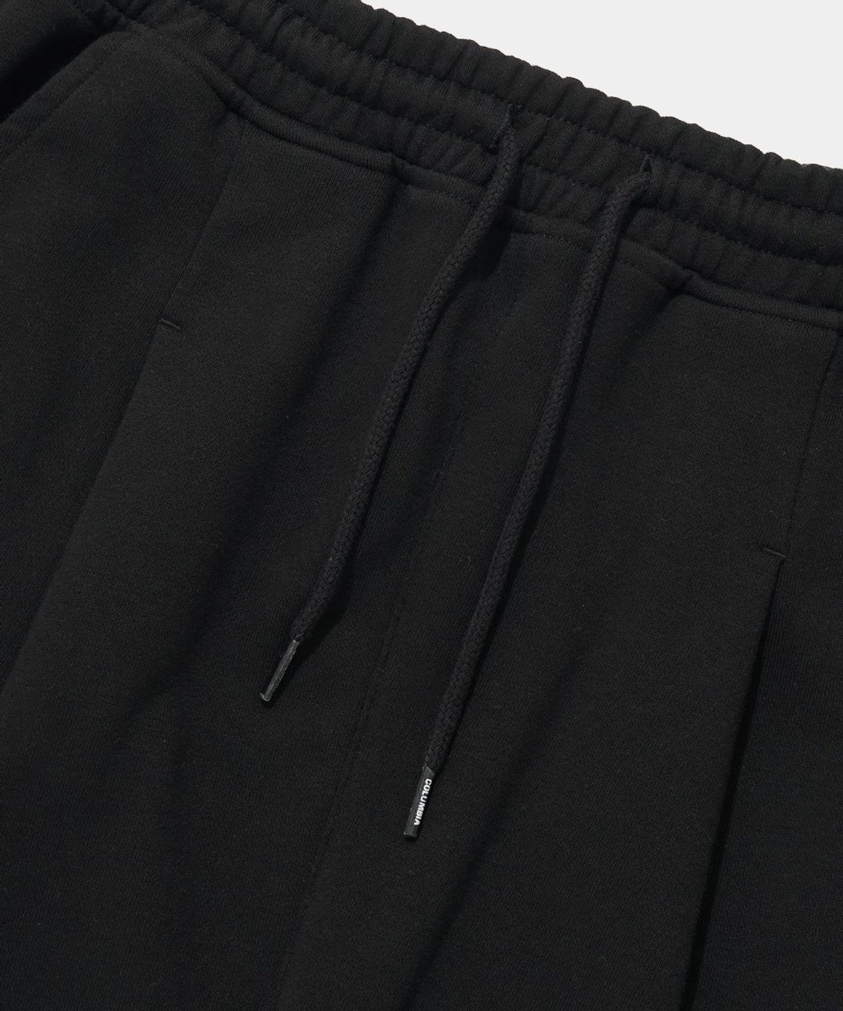컬럼비아 유니버시티(COLUMBIA UNIVERSITY) NYC EMB PINTUCK TERRY SWEAT SHORTS PANTS_BLACK